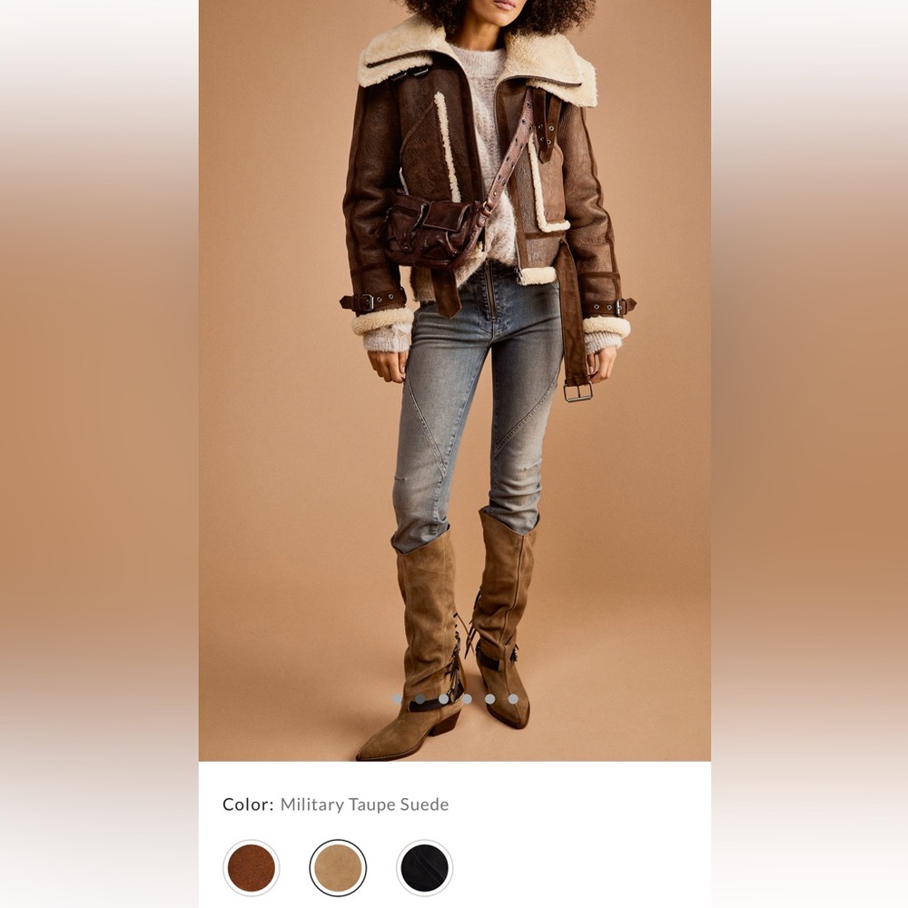 Free People Back-lace Sway low Slouchy boots - Picture 6 of 6